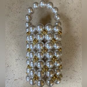Vanina Comino Pearl Basket Bag Made in Lebanon